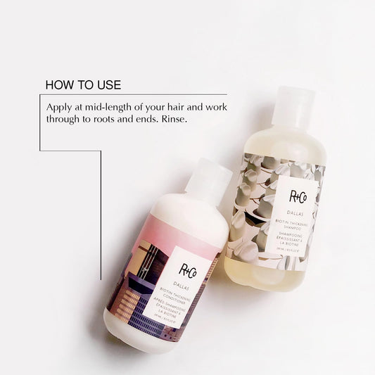 R+Co Dallas pump dispenser detail for easy salon-style use