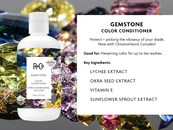 R+Co Gemstone conditioner creamy texture demonstrating hydration