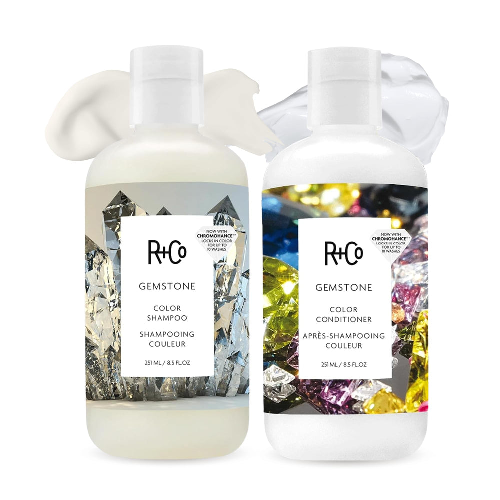 R+Co Gemstone front packaging showing set and benefits on label