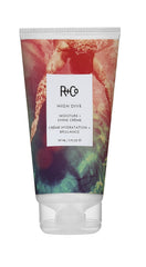 R+Co High Dive front jar showing product and glossy finish benefit