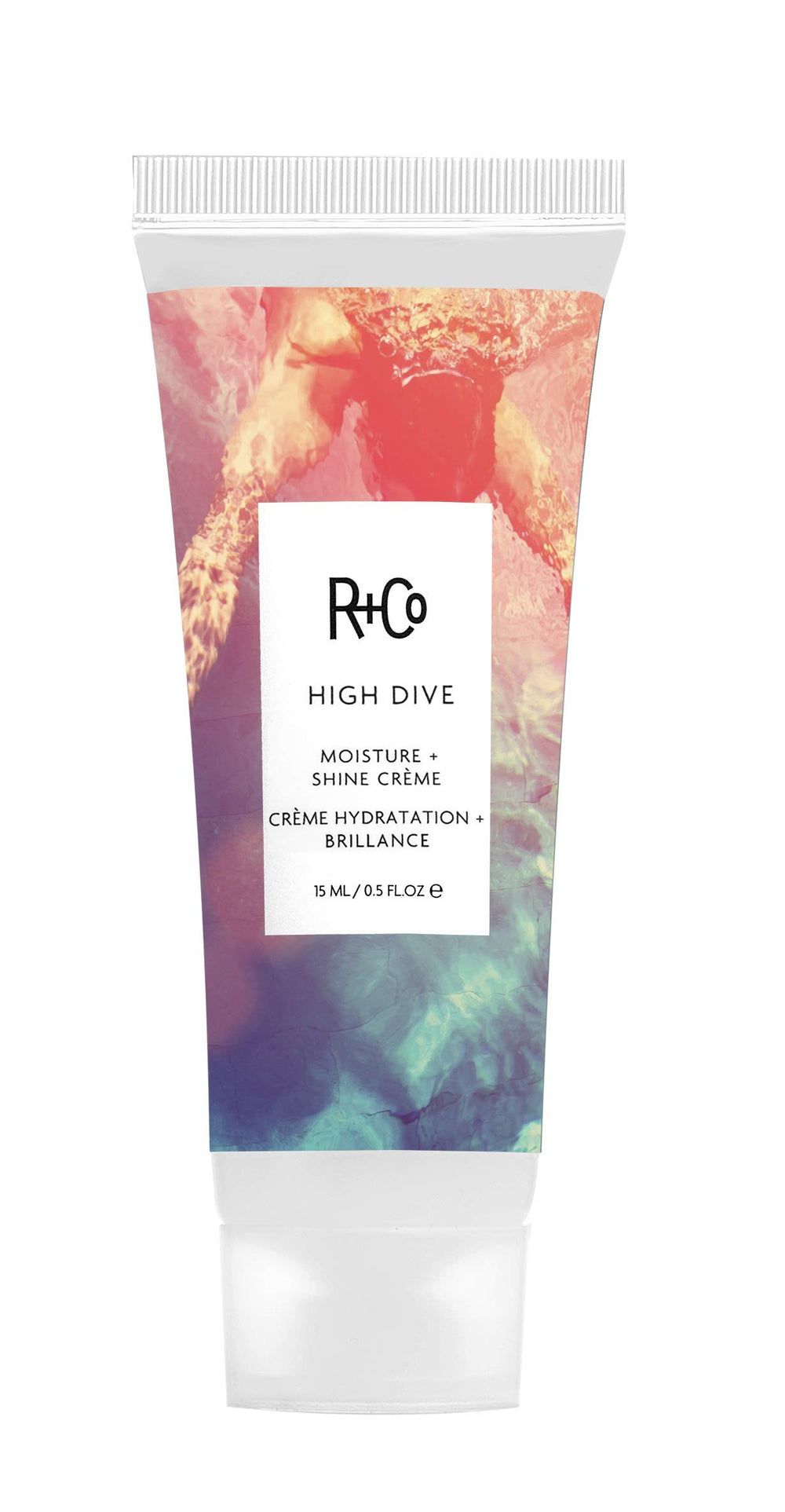 R+Co High Dive front packaging showing tube and branding, communicates professional quality