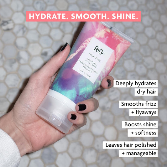 R+Co High Dive close-up texture revealing creamy hydration benefit
