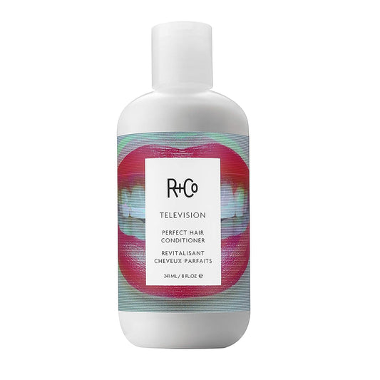 R+Co Television front packaging showing bottle and label with clarity and brand appeal