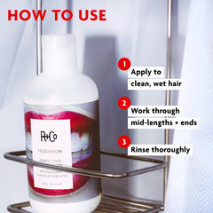 R+Co Television next to a ruler showing 8.5 oz scale for accurate size perception