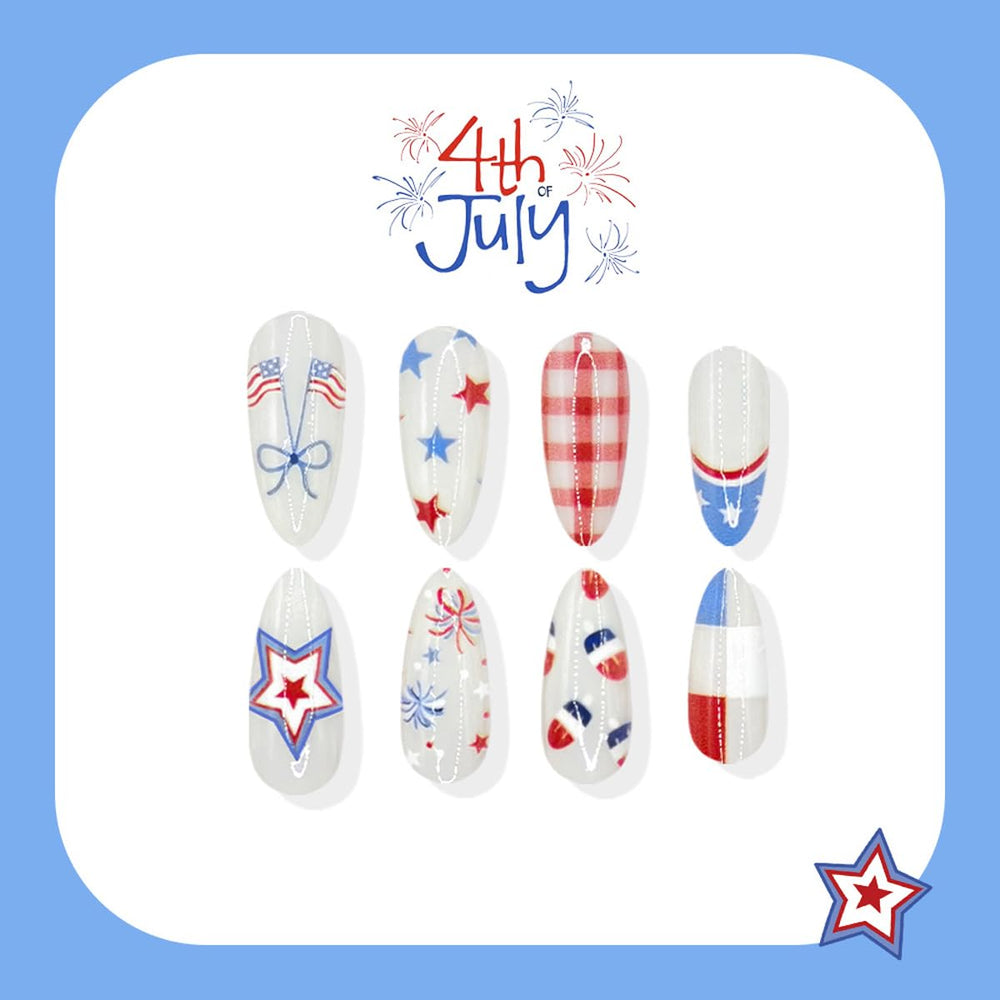 Rdntbeu application kit with file, wooden stick, jelly glue stickers and liquid glue for quick use