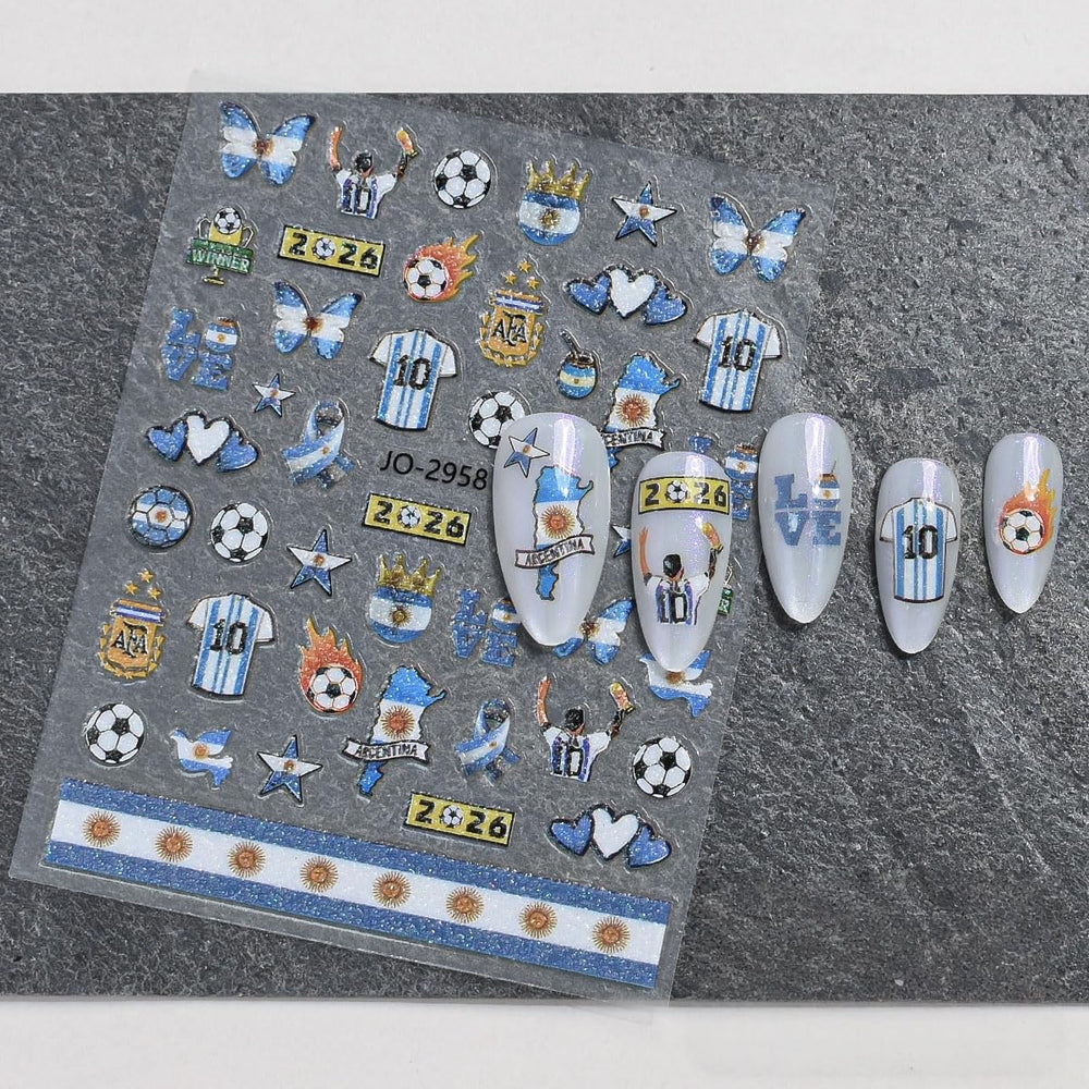 Rdntbeu kids and teens wearing coordinating team nail art for family-friendly match-day outfits