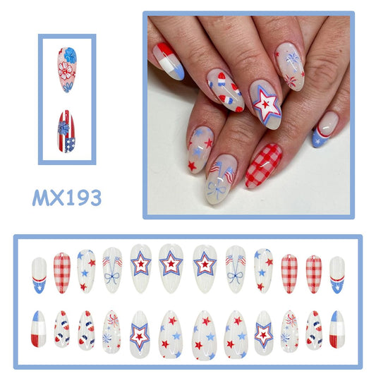 Rdntbeu close-up of star, checkered and flag designs showcasing detailed glossy finish