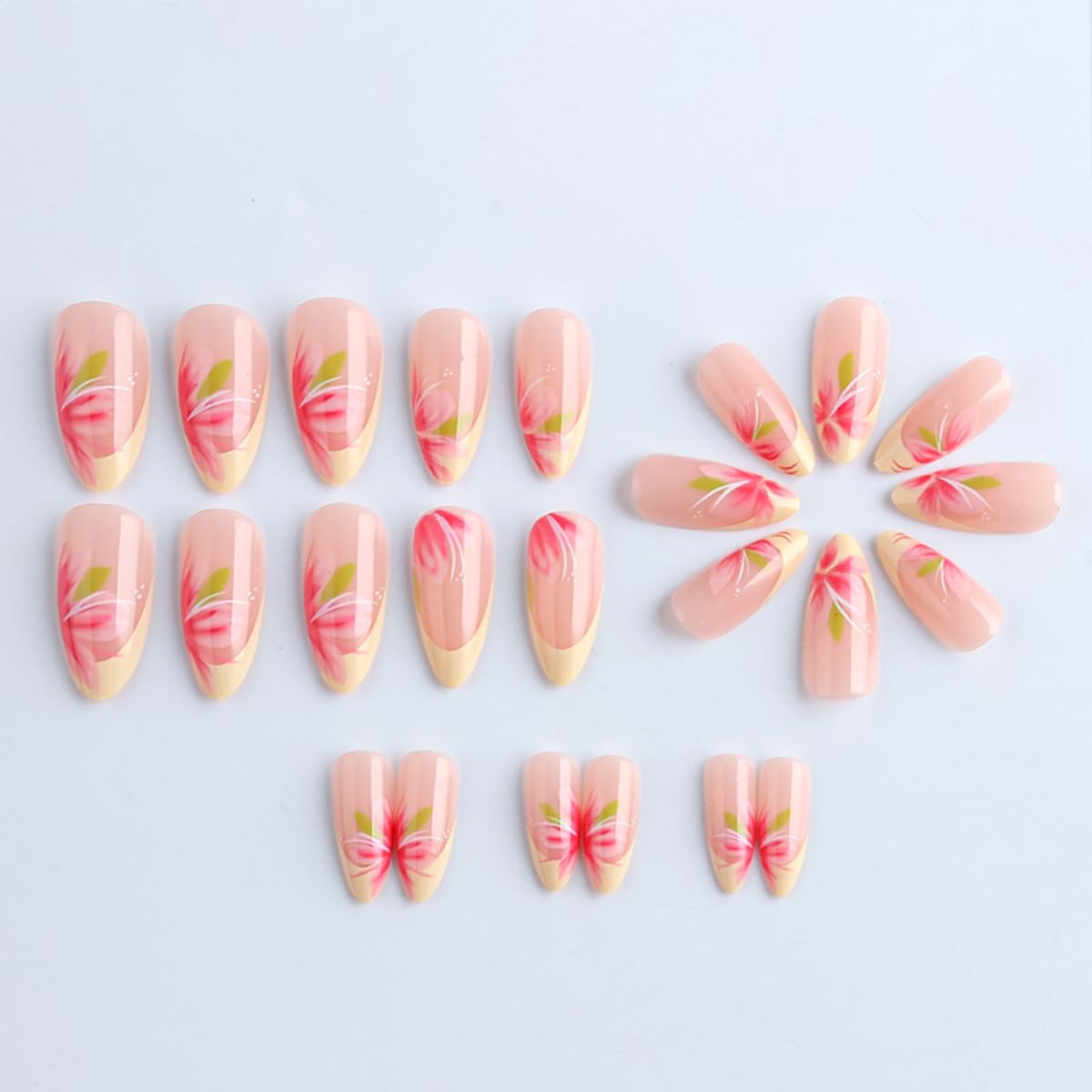 Rdntbeu wooden stick, mini file and 24 jelly glue stickers, easy application benefit
