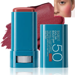 Re. Misoo front stick berry showing compact sunscreen blush and tint benefit