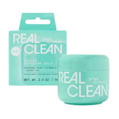 Real Techniques jar front view showing clean packaging and product benefit