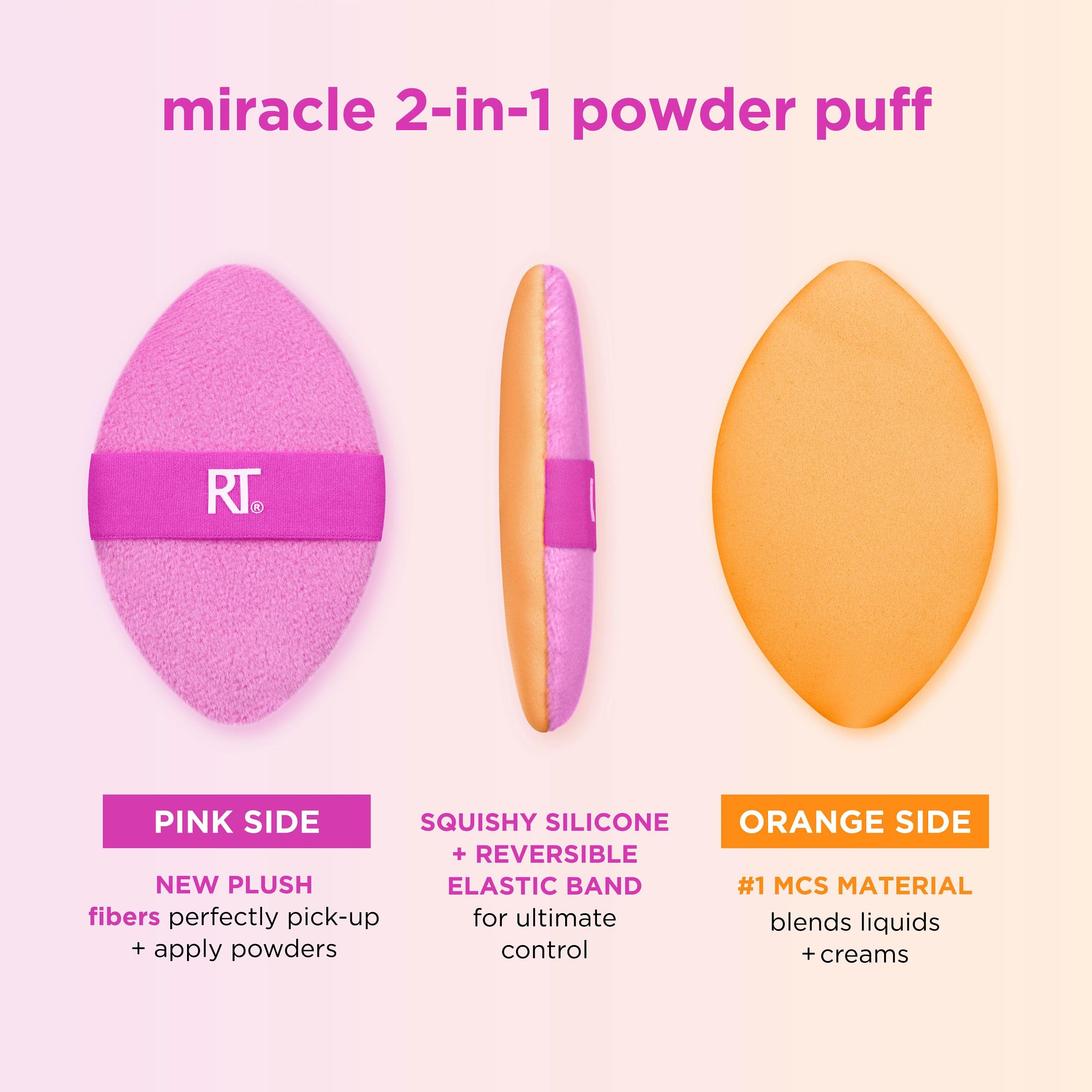Real Techniques close-up of sponge foam texture for flawless blending