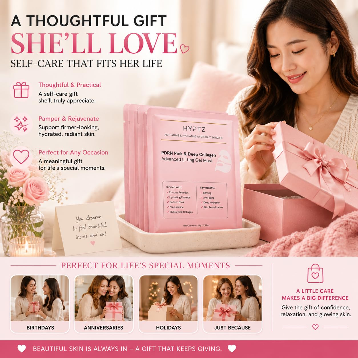 realori lifestyle scene of mask in nighttime routine encouraging relaxation