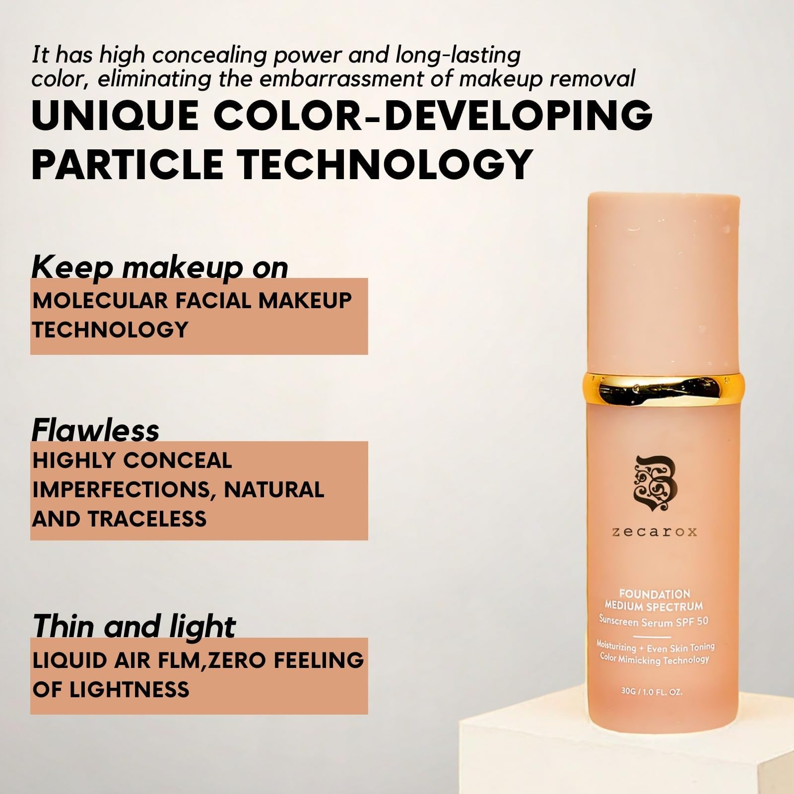 REATIFUL SPF50 label detail highlighting sun protection benefit