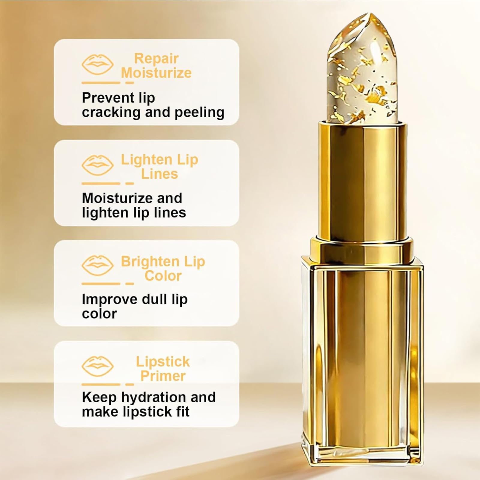 REATIFUL lipstick applied on lips demonstrating glossy natural look