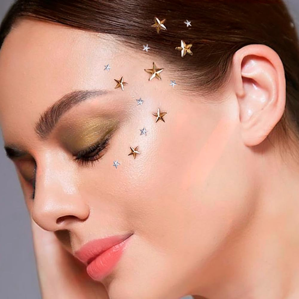 Rebel Tattoos front packaging showing patriotic star stickers and contents for quick styling