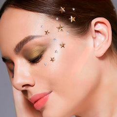 Rebel Tattoos front packaging showing patriotic star stickers and contents for quick styling