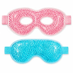 Reclua red open-eye mask front view showing fit and comfort