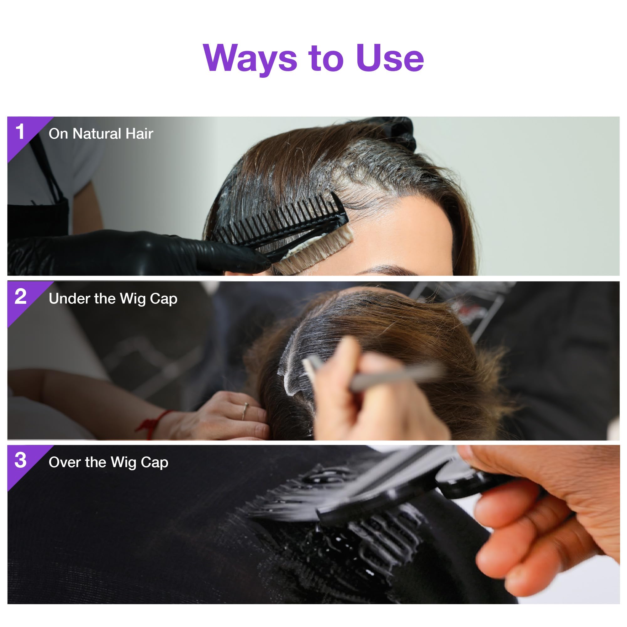 Red by Kiss demonstration showing protected hair versus unprotected hair
