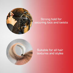 Red by Kiss clip holding curlers showing stable curl setting
