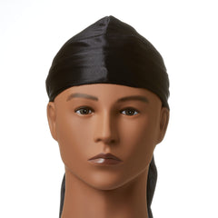 Red by Kiss durag worn overnight demonstrating secure hold and wave protection while sleeping