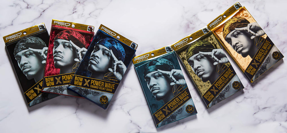 Red by Kiss durag styled with streetwear outdoors emphasizing fashionable protection