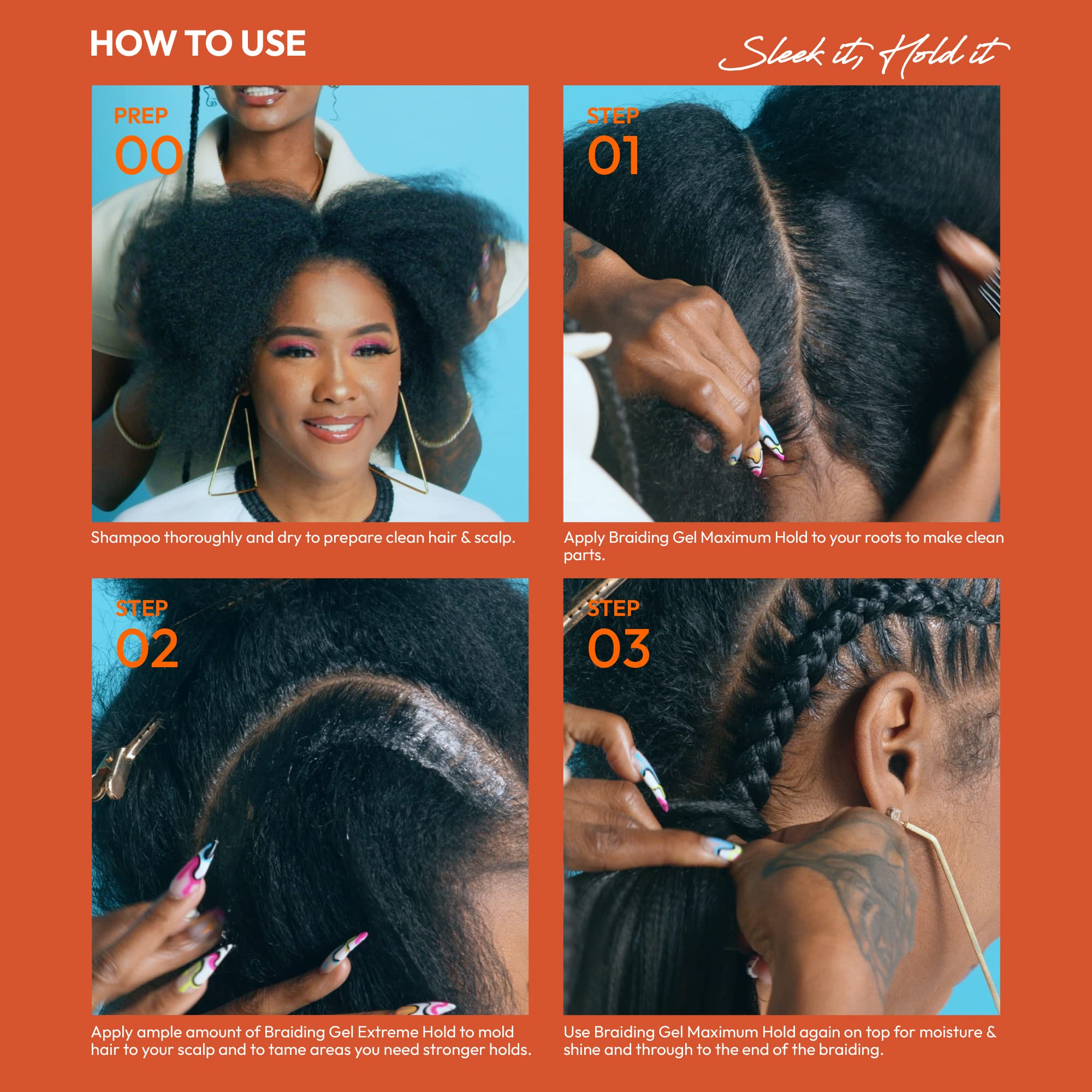 Red by Kiss smoothing baby hairs and edges for polished, sleek finish