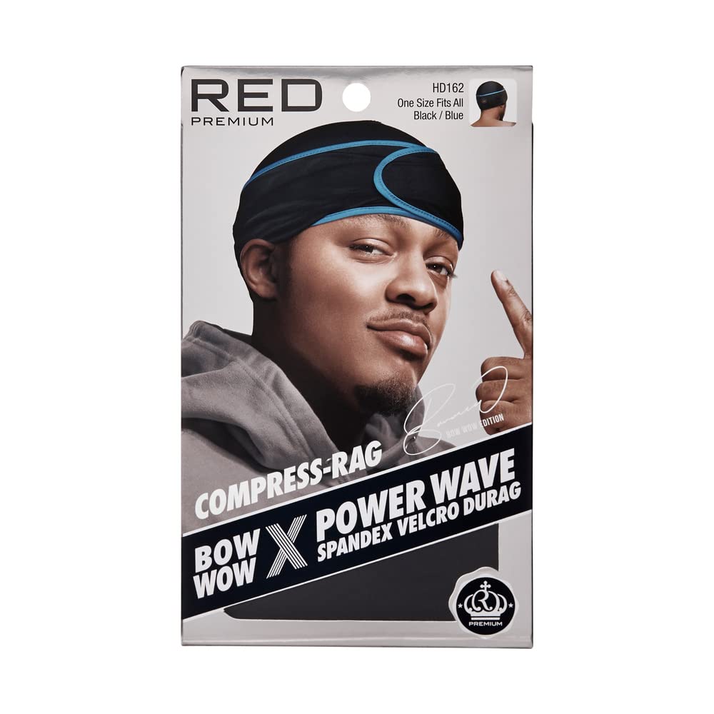 Red by Kiss front view durag showing sleek low-profile fit and stylish look