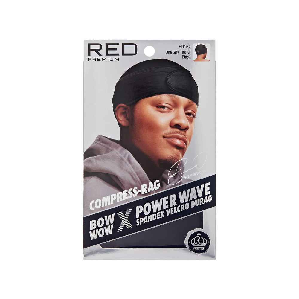 Red by Kiss front view showing sleek durag fit and wave support