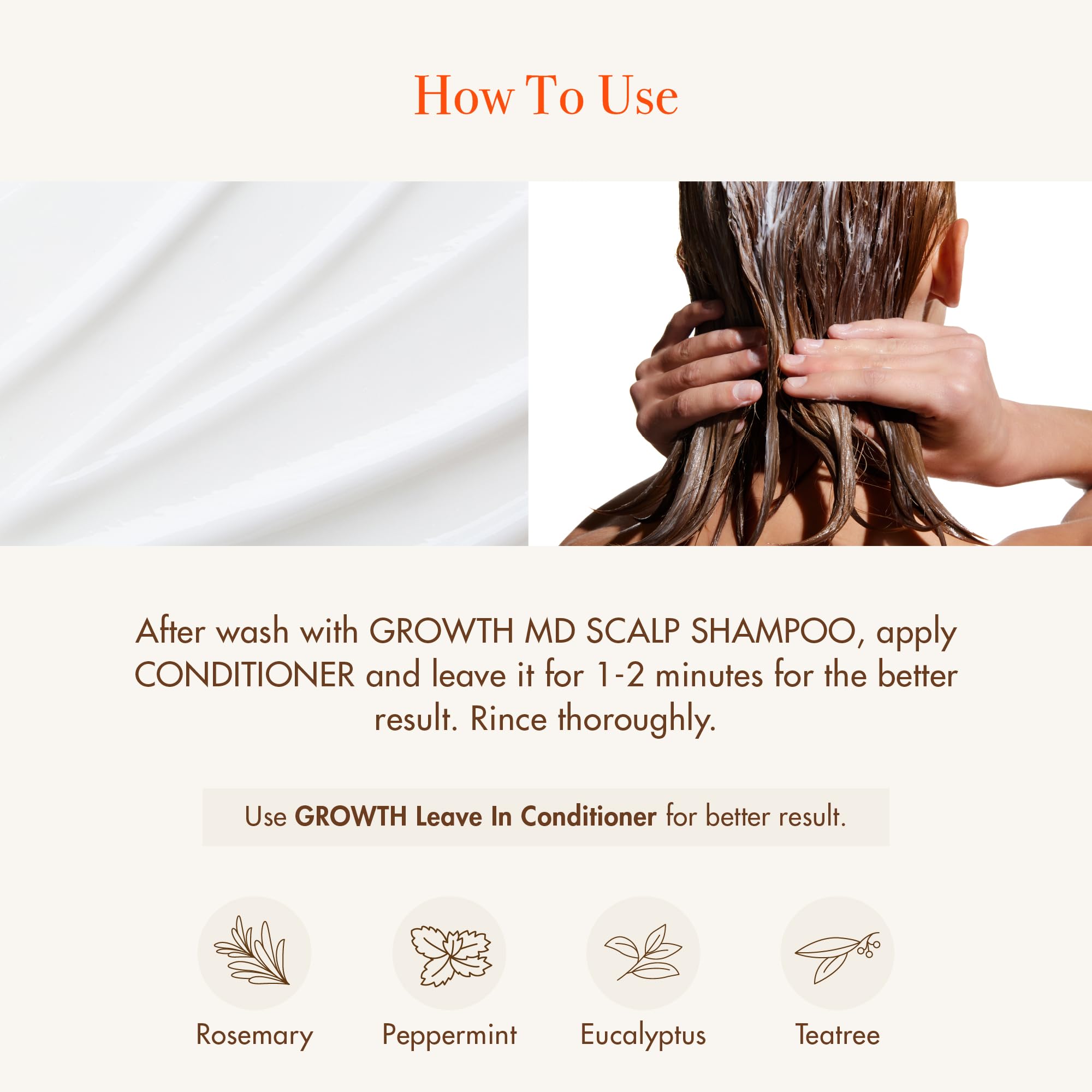 Red by Kiss applied to scalp demonstrating cooling itch relief