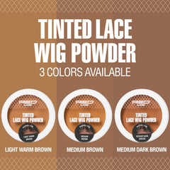 Red by Kiss in-use applying powder to lace hairline for natural look