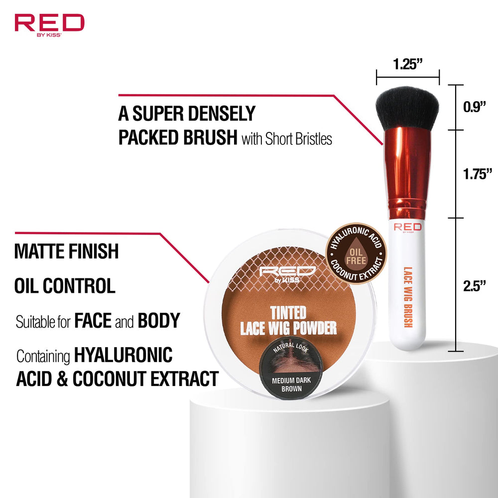 Red by Kiss open palette displaying two shades for customizable match