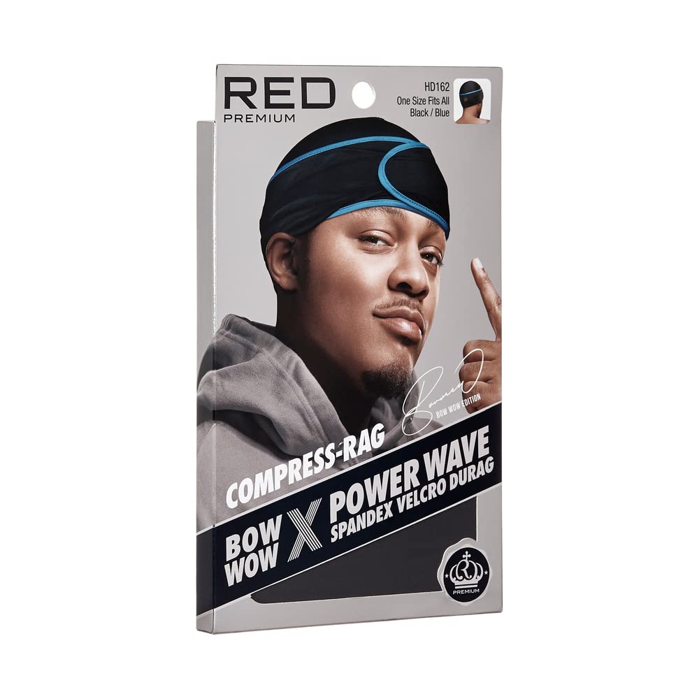 Red by Kiss durag worn with braids showing protective fit and comfort