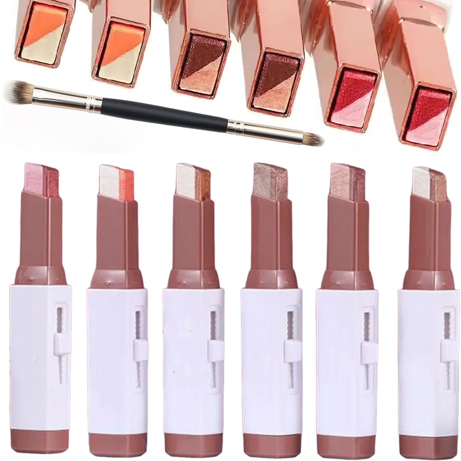 RED-SHYN front packaging showing three dual-ended sticks and brush, compact convenience