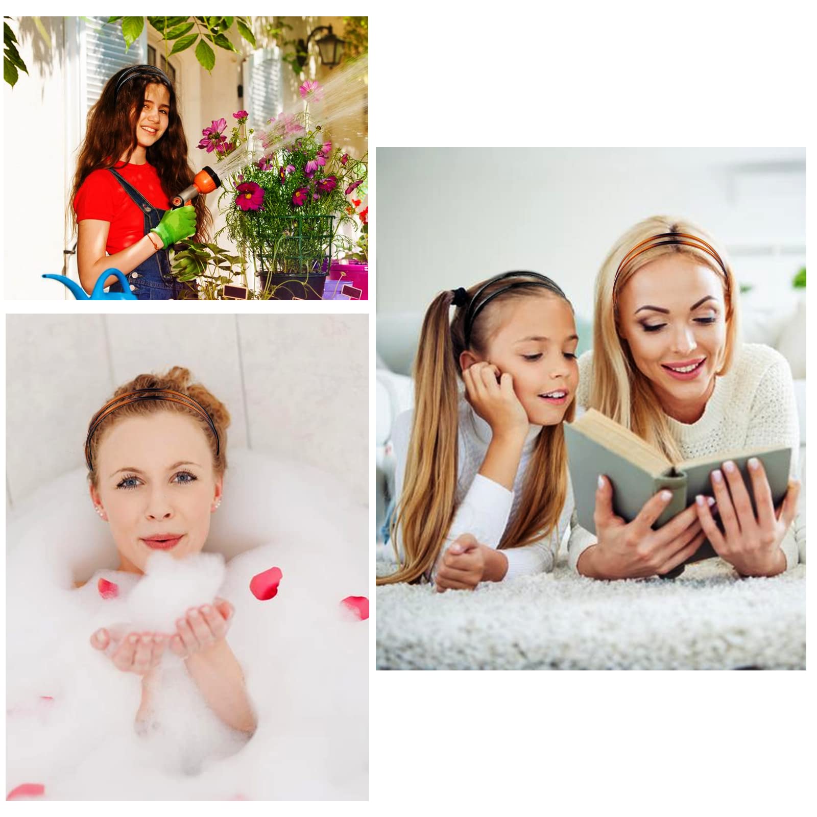 REDANHA two headbands flat display for easy outfit matching and sharing