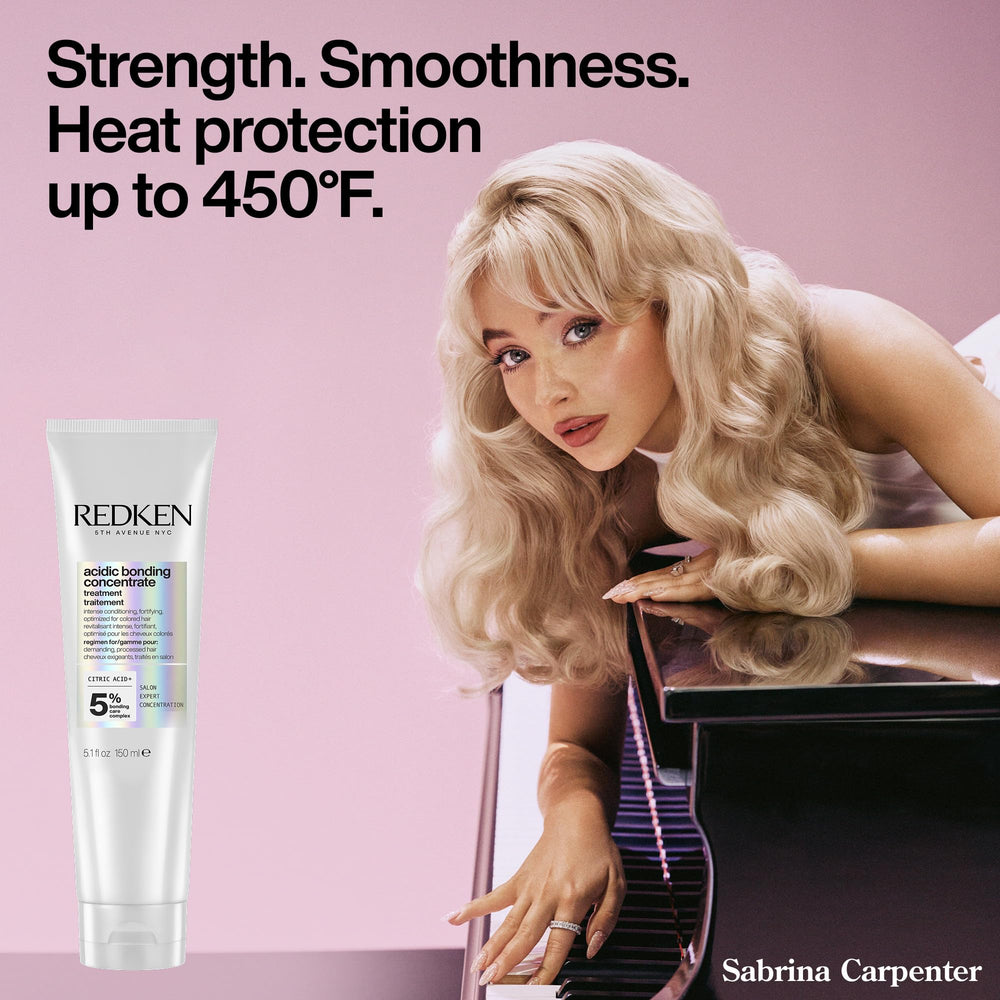 Redken visible before and after split end improvement on hair tips