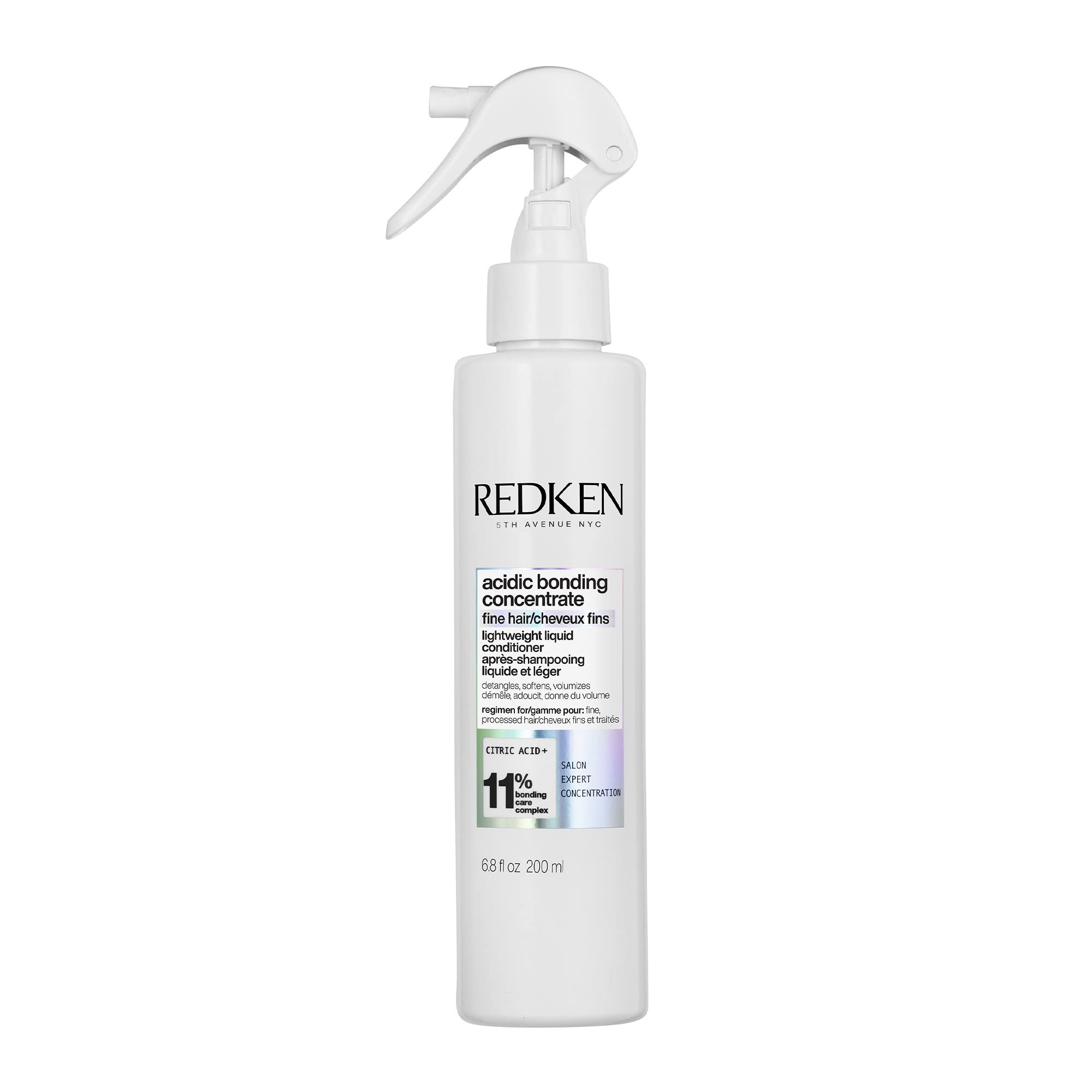 Redken bottle front packaging showing lightweight conditioner benefits