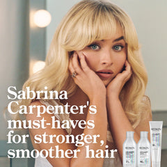 Redken rinsed hair result demonstrating smooth shine and softness benefit