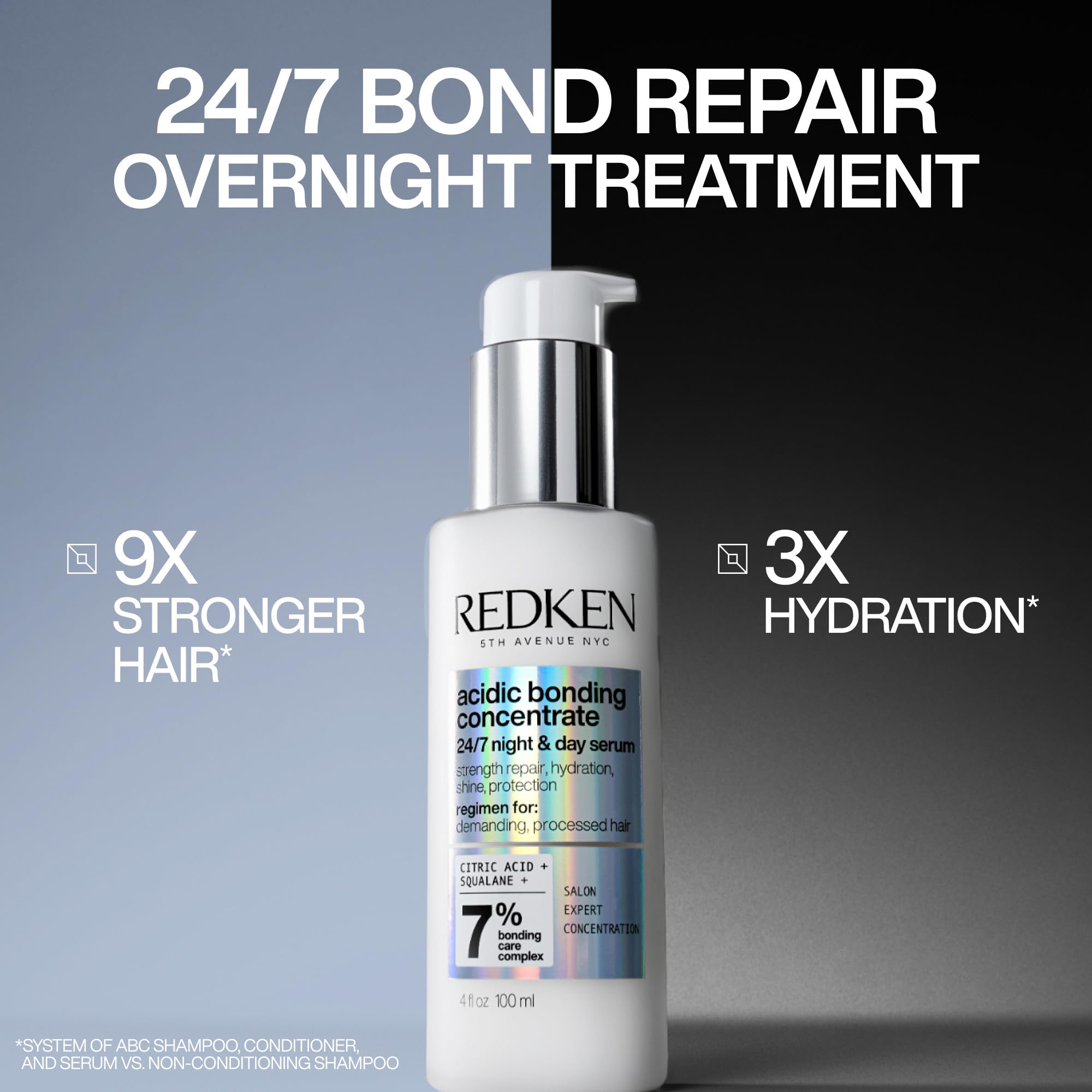 Redken pump close-up highlighting easy dosage for precise application