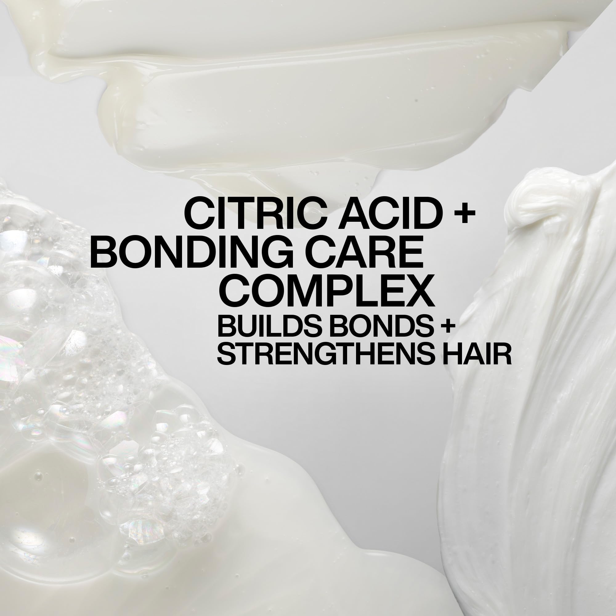 Redken label close-up showing ingredients and professional-grade promise
