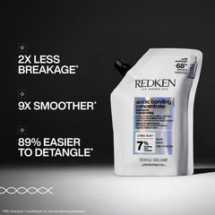 Redken close-up of thick shampoo texture showing concentrated coverage benefit