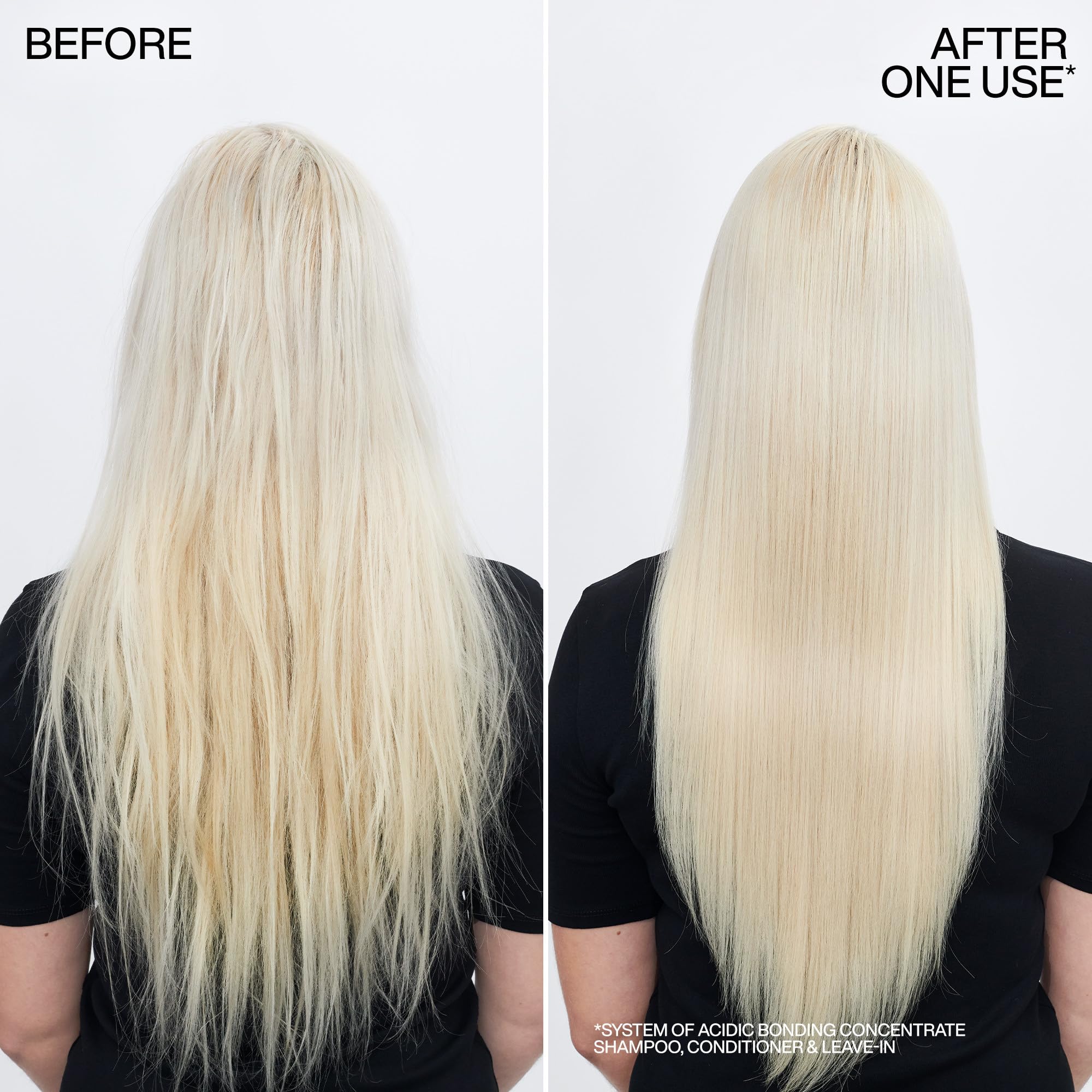 Redken dispensing shampoo onto hand illustrating easy spread and efficiency