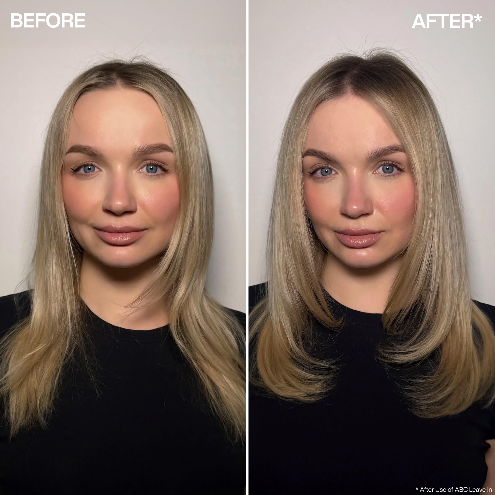 Redken leave-in texture on palm showing lightweight, non-greasy finish