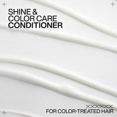 Redken conditioner paired with glass gloss treatment for system results