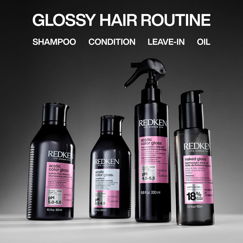 Redken bottle in hand for size comparison and easy shower storage benefit