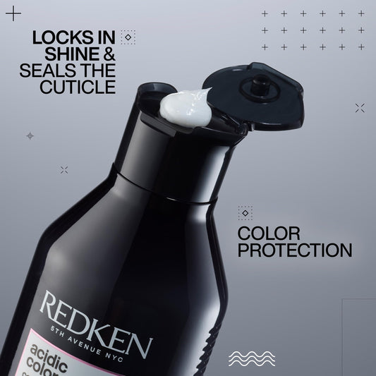Redken conditioner texture on palm highlighting smooth creamy consistency
