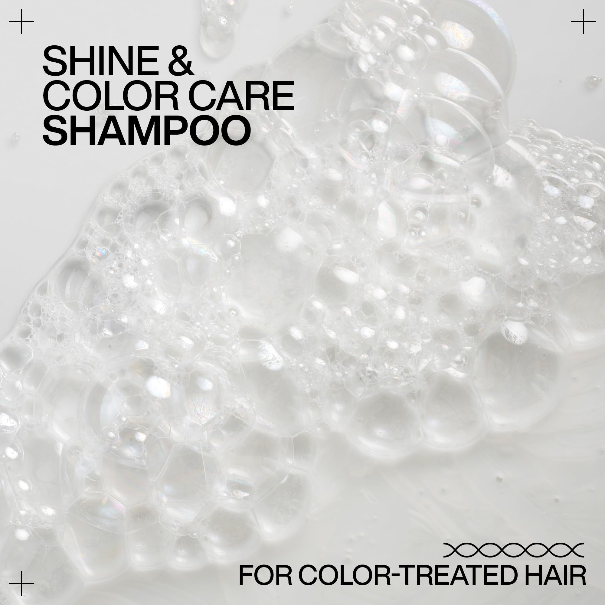Redken shampoo in shower showing how it seals cuticle for increased shine