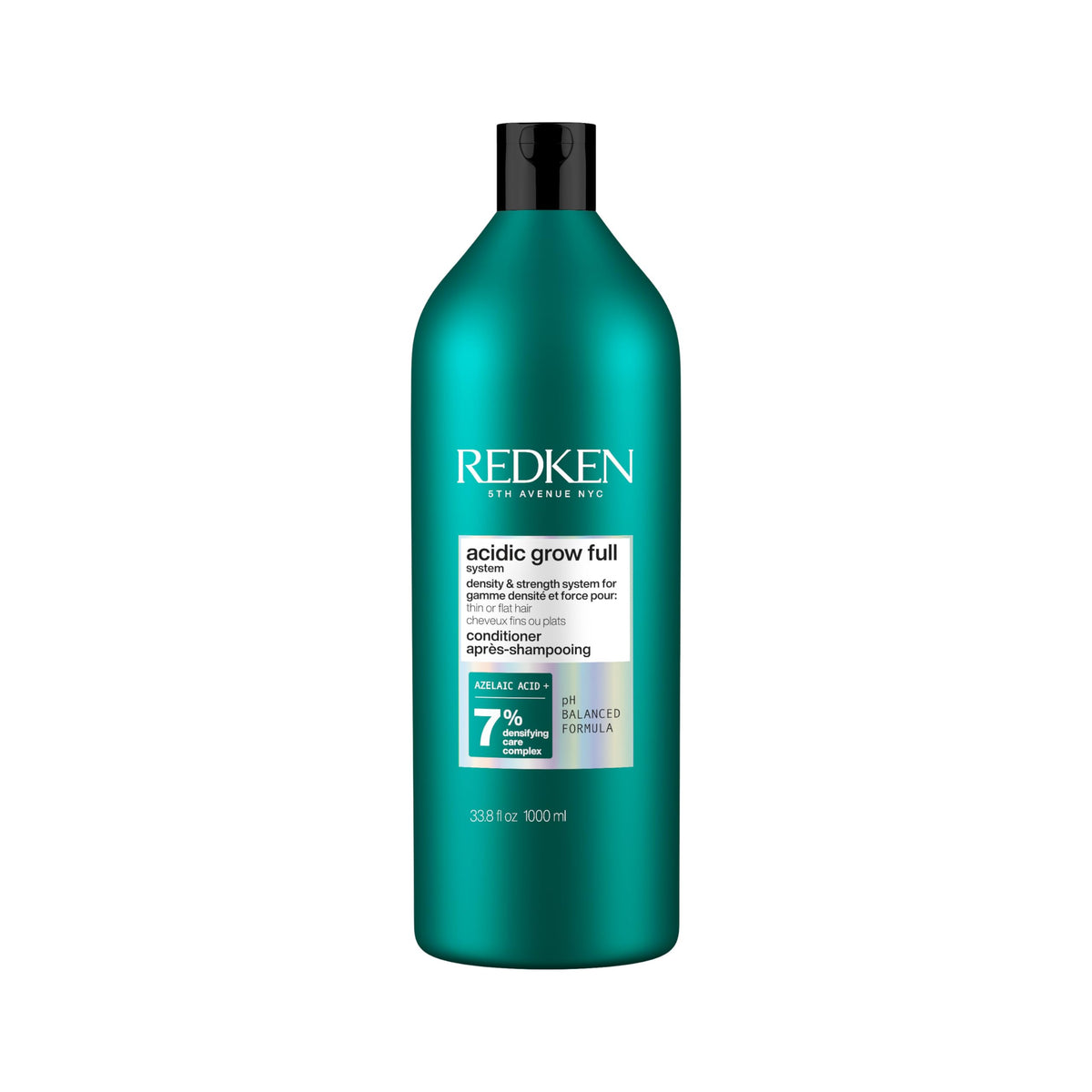 Redken front bottle view showing product and volumizing benefit
