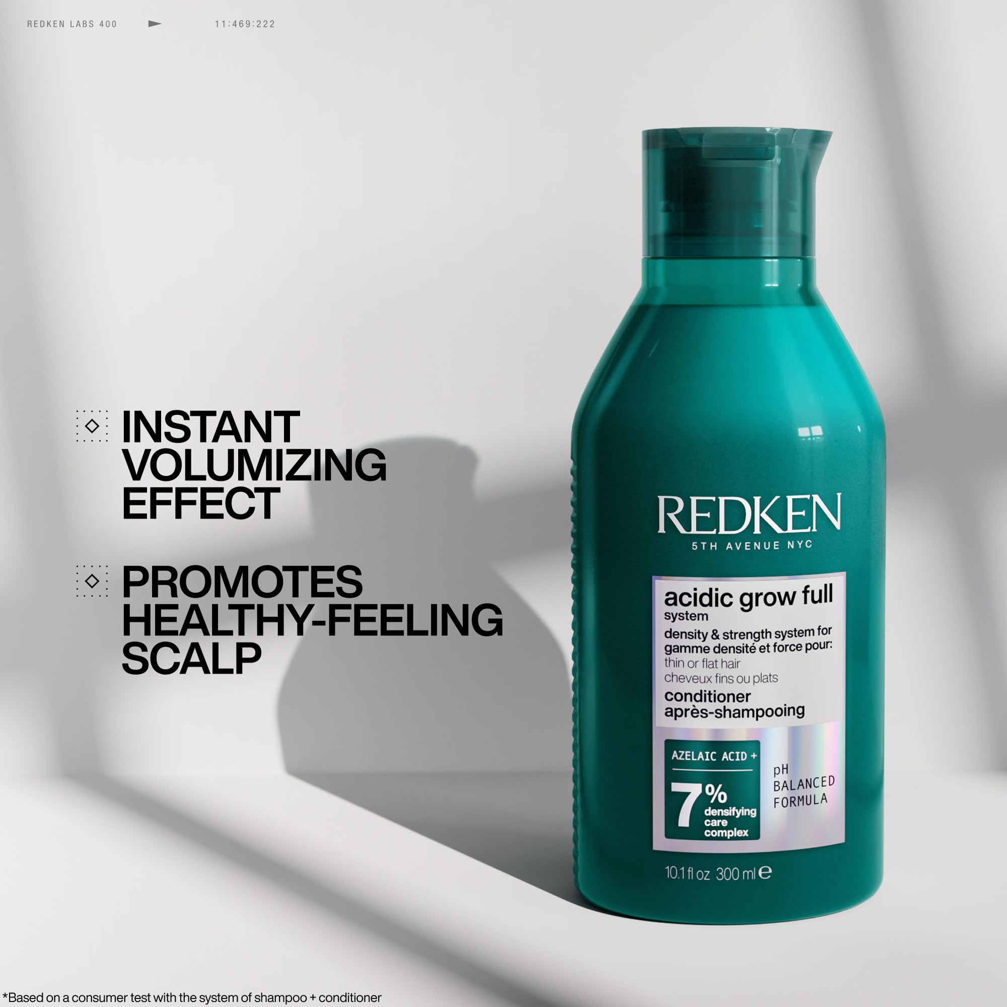 Redken bottle on bathroom shelf for everyday routine convenience