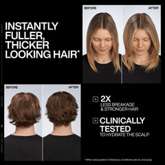 Redken shampoo lather close-up showing lightweight texture and lift