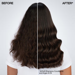 Redken conditioner cream consistency illustrating rich moisturizing slip